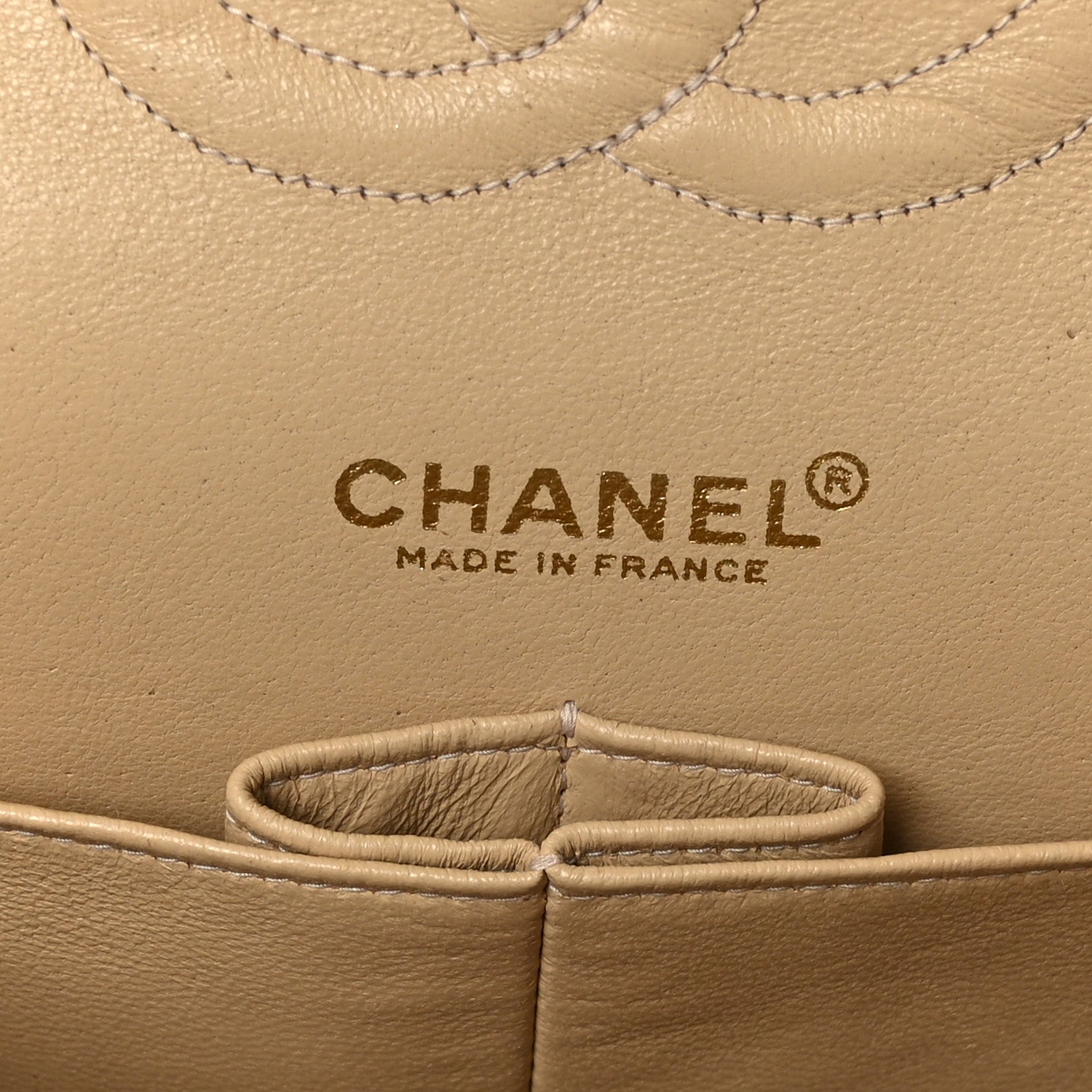 Chanel Caviar Quilted Medium Double Flap Beige Clair 6 of 9