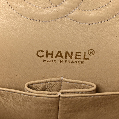 Chanel Caviar Quilted Medium Double Flap Beige Clair 6 of 9