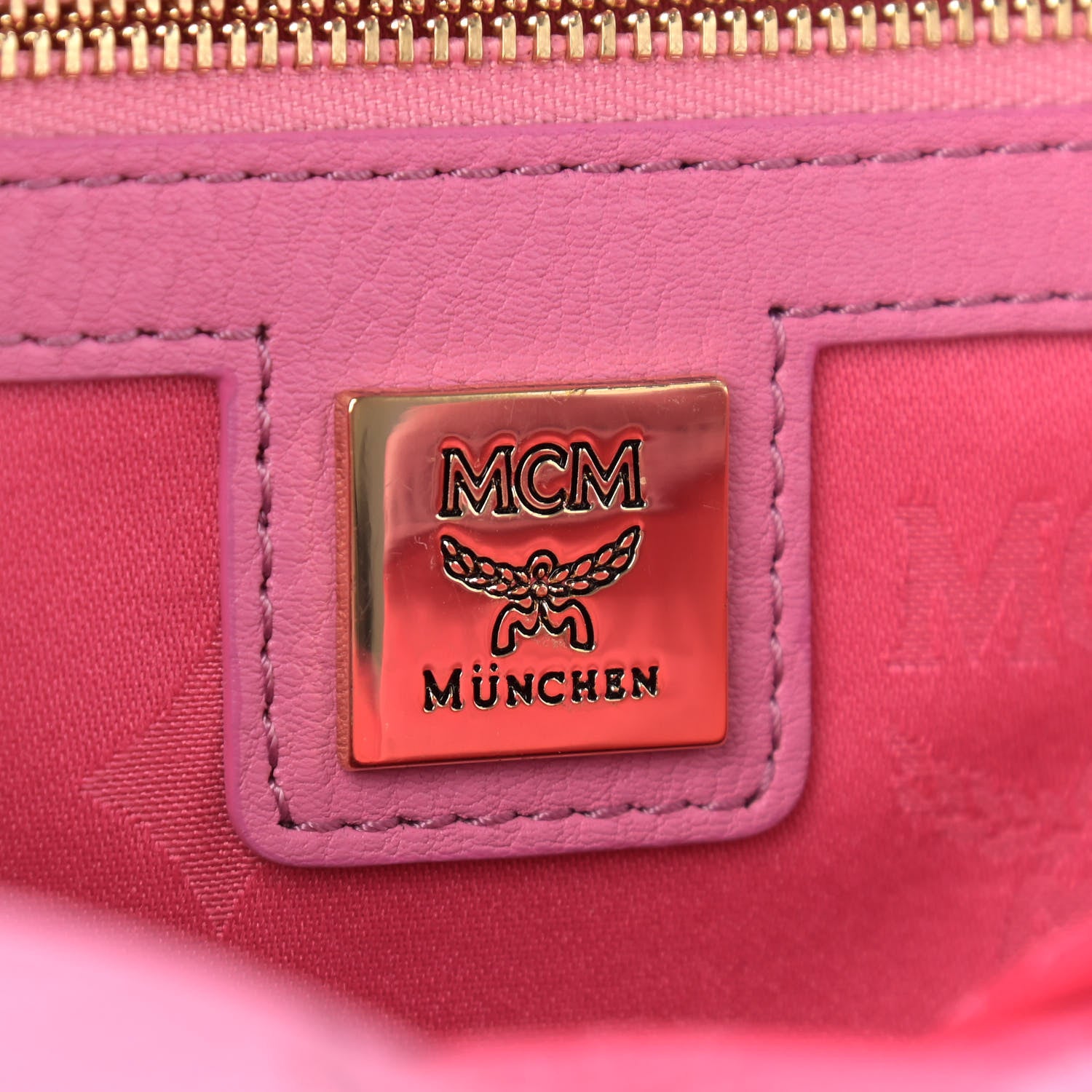 MCM Visetos Studded Small Dual Stark Backpack Pink 7 of 11