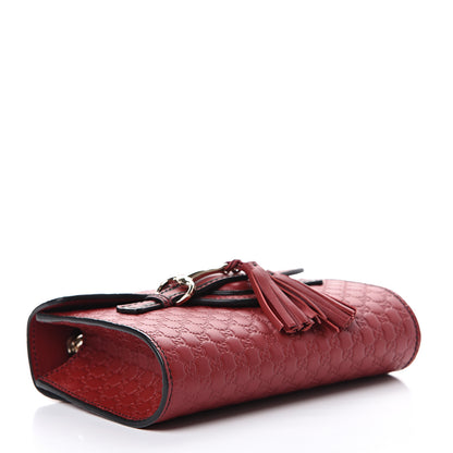 Gucci Soft Microguccissima Mini Emily Chain Shoulder Bag Rosso 3 of 10