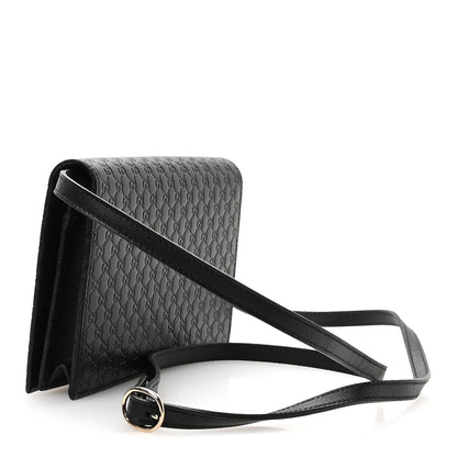 Gucci Microguccissima Crossbody Wallet Black 3 of 10
