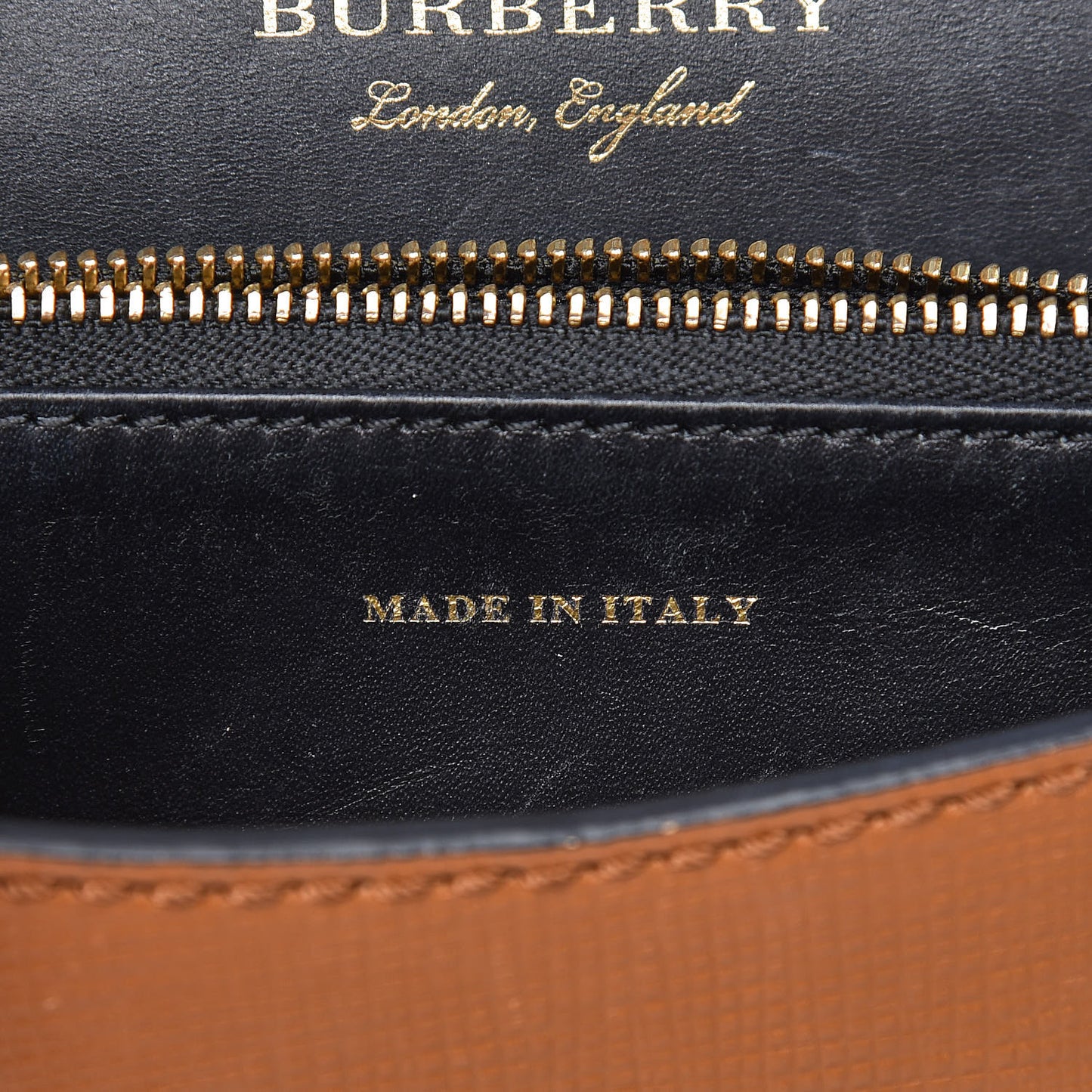 House Check Bridle Calfskin Small Madison Buckle Bag Tan