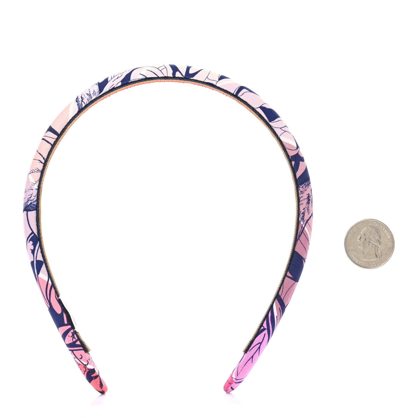 Silk Twill Jungle Love Rainbow Elsa Headband Rose