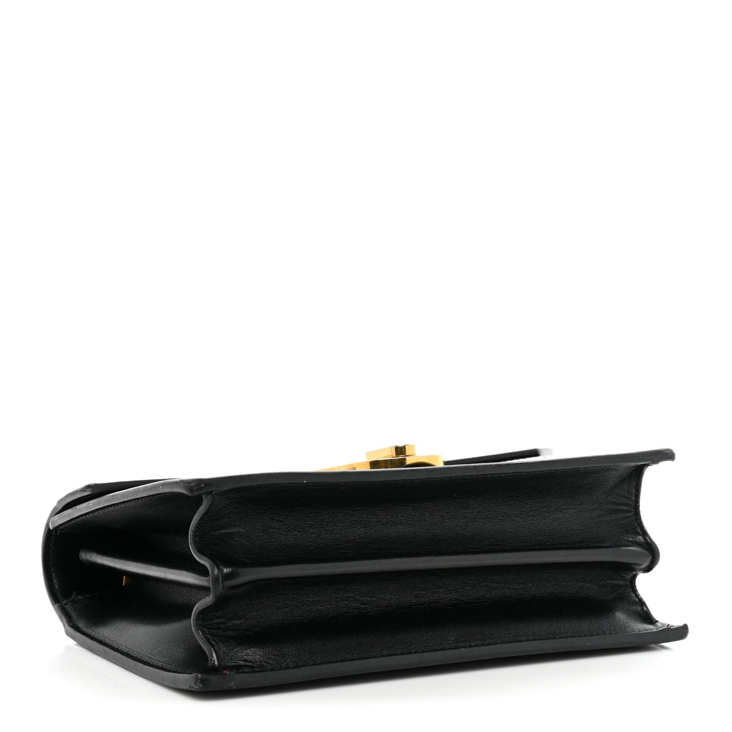 Calfskin Large Elisa Shoulder Bag Black
