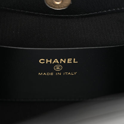 Chanel Suede Shiny Crumpled Calfskin Quilted Nano 31 Shopping Bag Black 6 of 11
