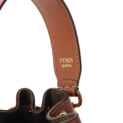 Fendi Canvas Vitello King F is Fendi FF Embroidered Mini Mon Tresor Bucket Bag Amazzonia Cuoio 11 of 12
