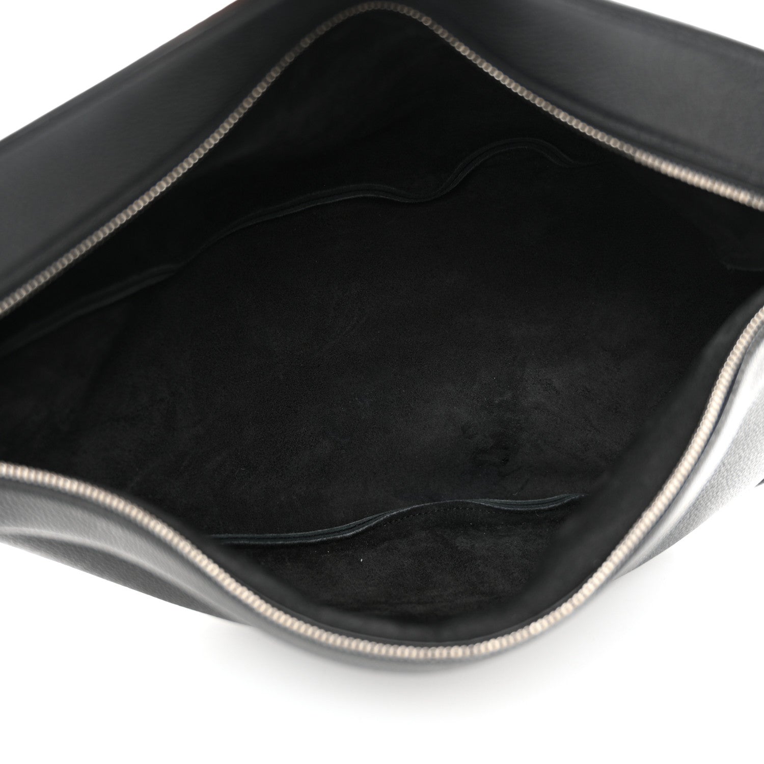 The Row Grained Calfskin Large Slouchy Banana Bag Black 5 of 11
