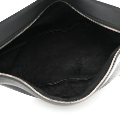 The Row Grained Calfskin Large Slouchy Banana Bag Black 5 of 11