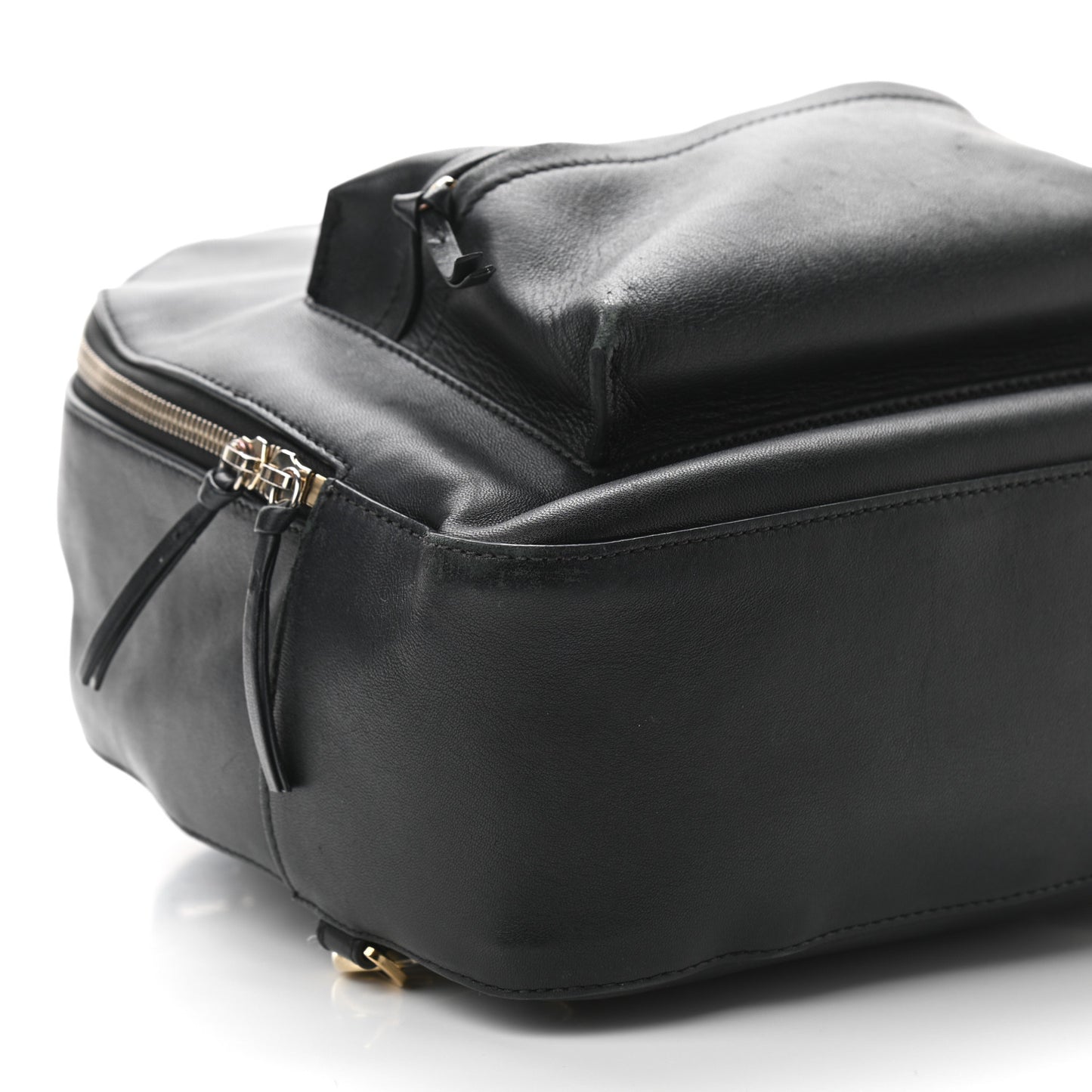 Calfskin Palazzo Medusa Chain Backpack Black
