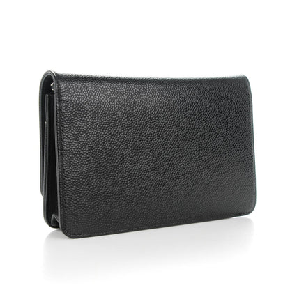 Chanel Caviar Timeless CC Wallet On Chain WOC Black 3 of 8