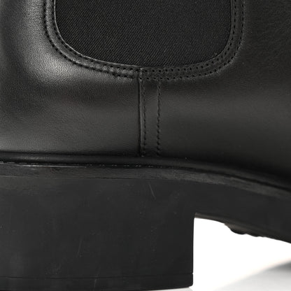 Gucci Flores Calfskin Horsebit Chain Ankle Boots 40.5 Black 9 of 11