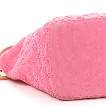 Louis Vuitton Monogram Denim Neverfull MM Rose 7 of 11