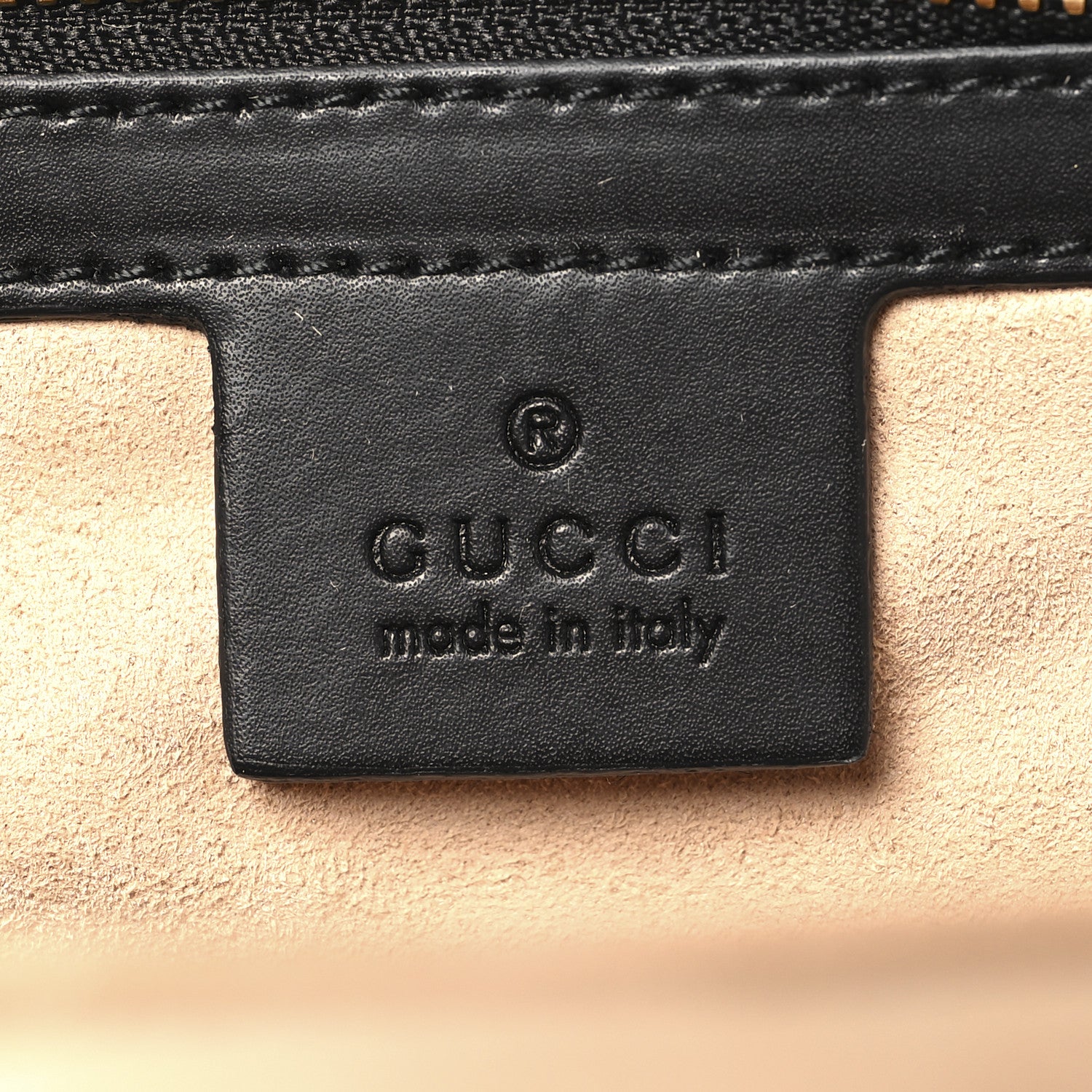 Gucci GG Supreme Monogram Bees Print Small Day Backpack Beige Oro Black 6 of 10