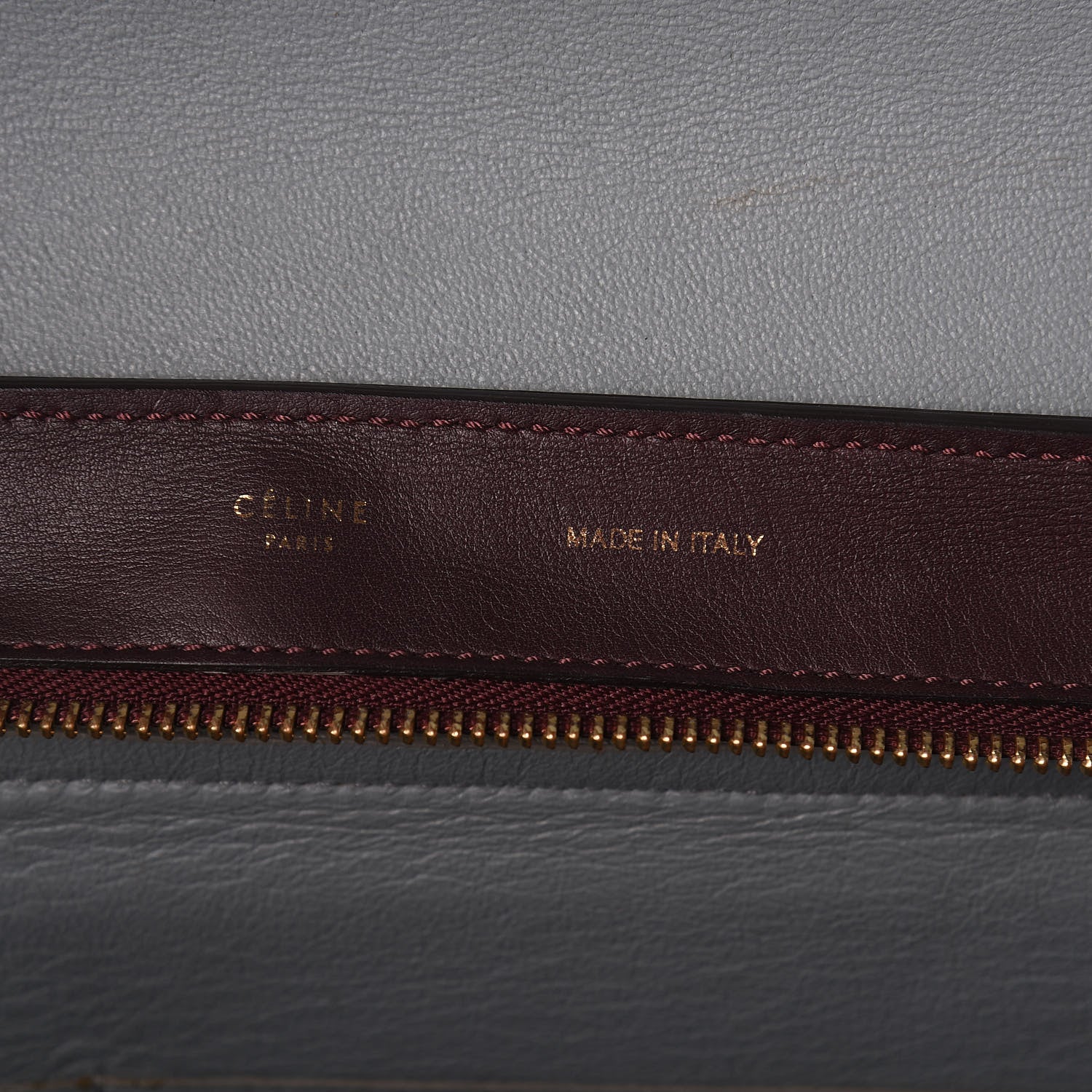 Celine Smooth Calfskin Suede Medium Tri-Color Trapeze Dark Grey 6 of 8