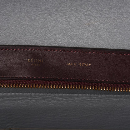 Celine Smooth Calfskin Suede Medium Tri-Color Trapeze Dark Grey 6 of 8