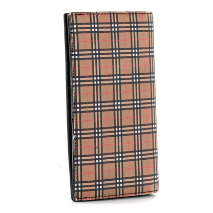 Burberry Calfskin Mini Vintage Check Cavendish Continental Wallet Antique Yellow black 6 of 22