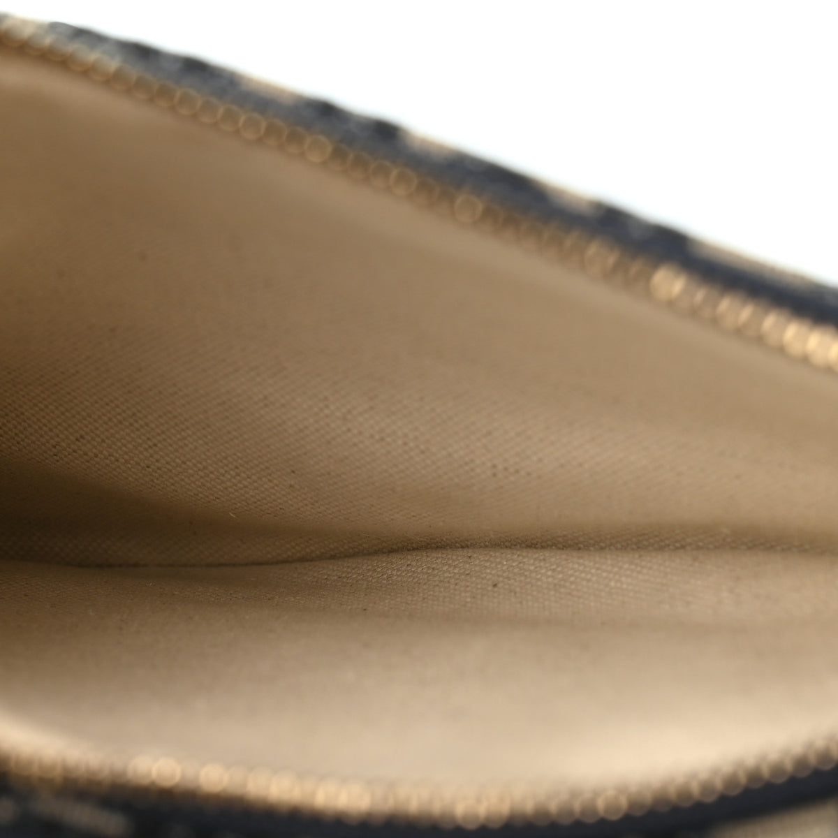 Oblique Saddle Pouch With Strap Navy Blue