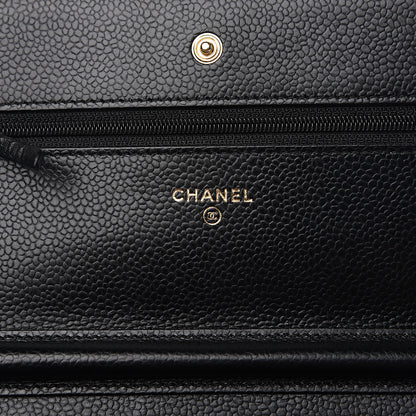Chanel Caviar Quilted Wallet On Chain WOC Black 5 of 7