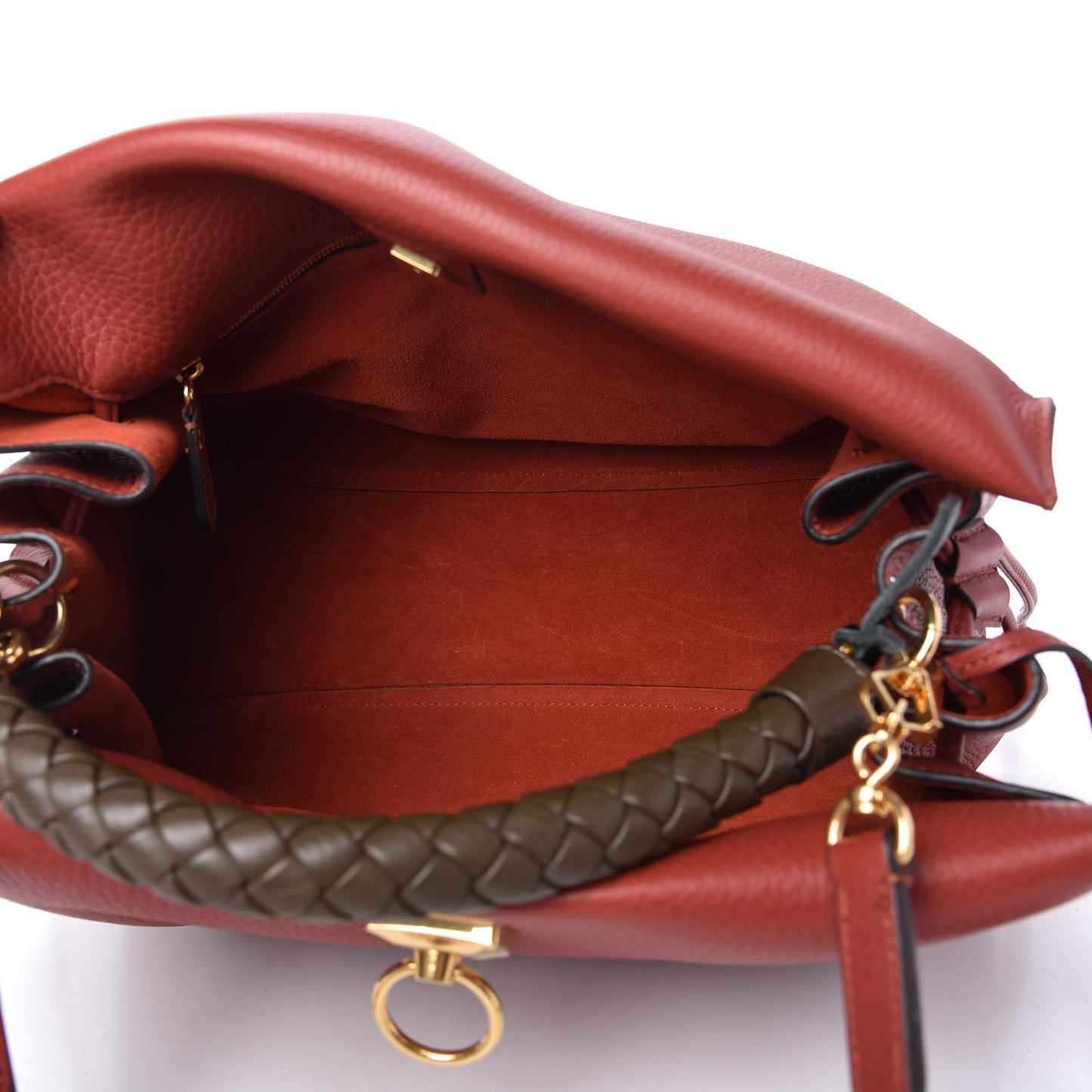 Heavy Grain Iris Tote Rust