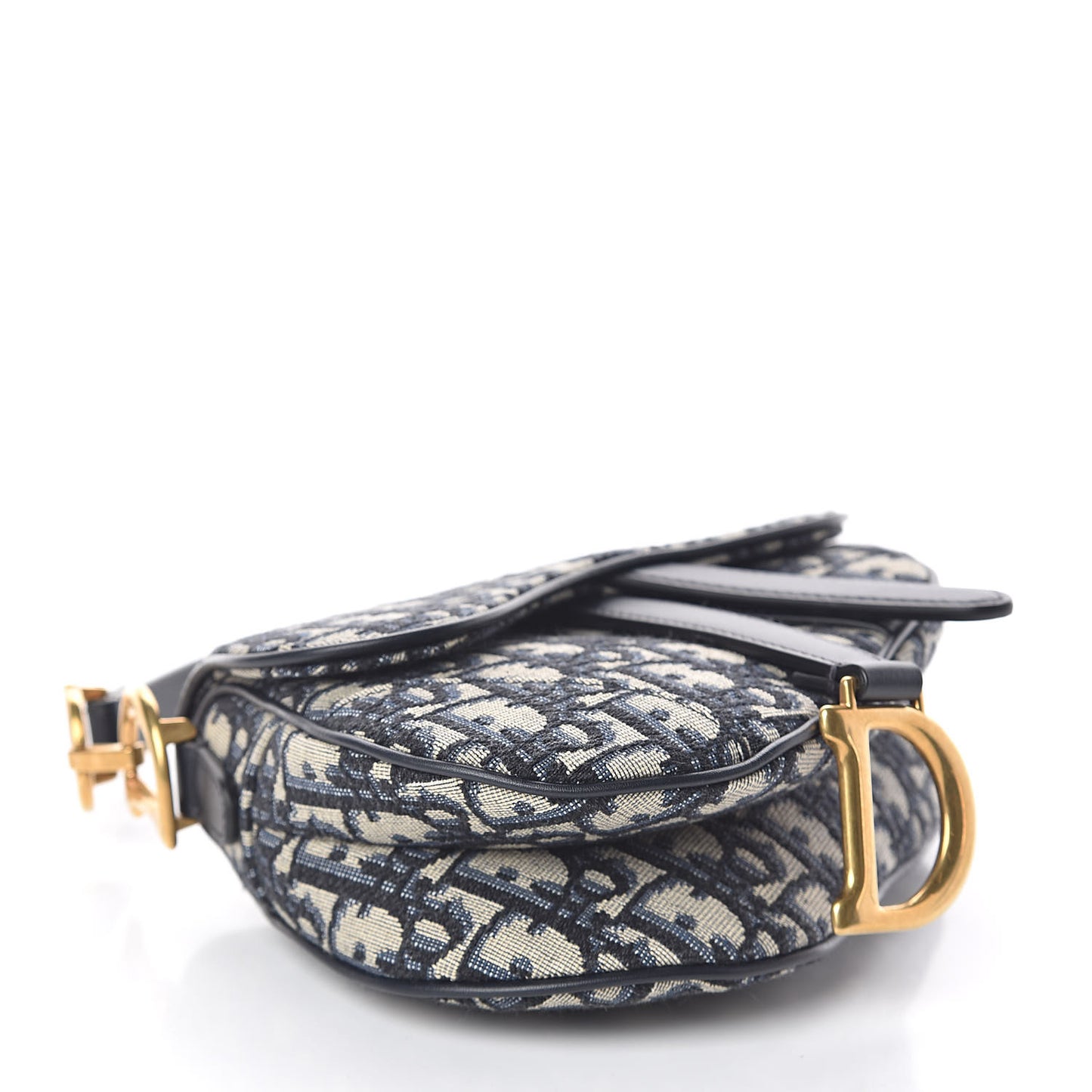Oblique Mini Saddle Bag Blue