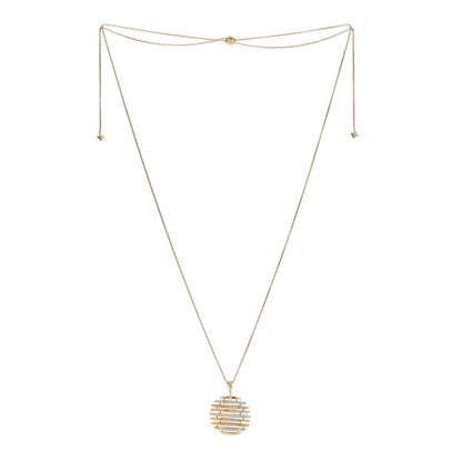 David Yurman 18K Yellow Gold Diamond Tides Pendant Necklace 3 of 5