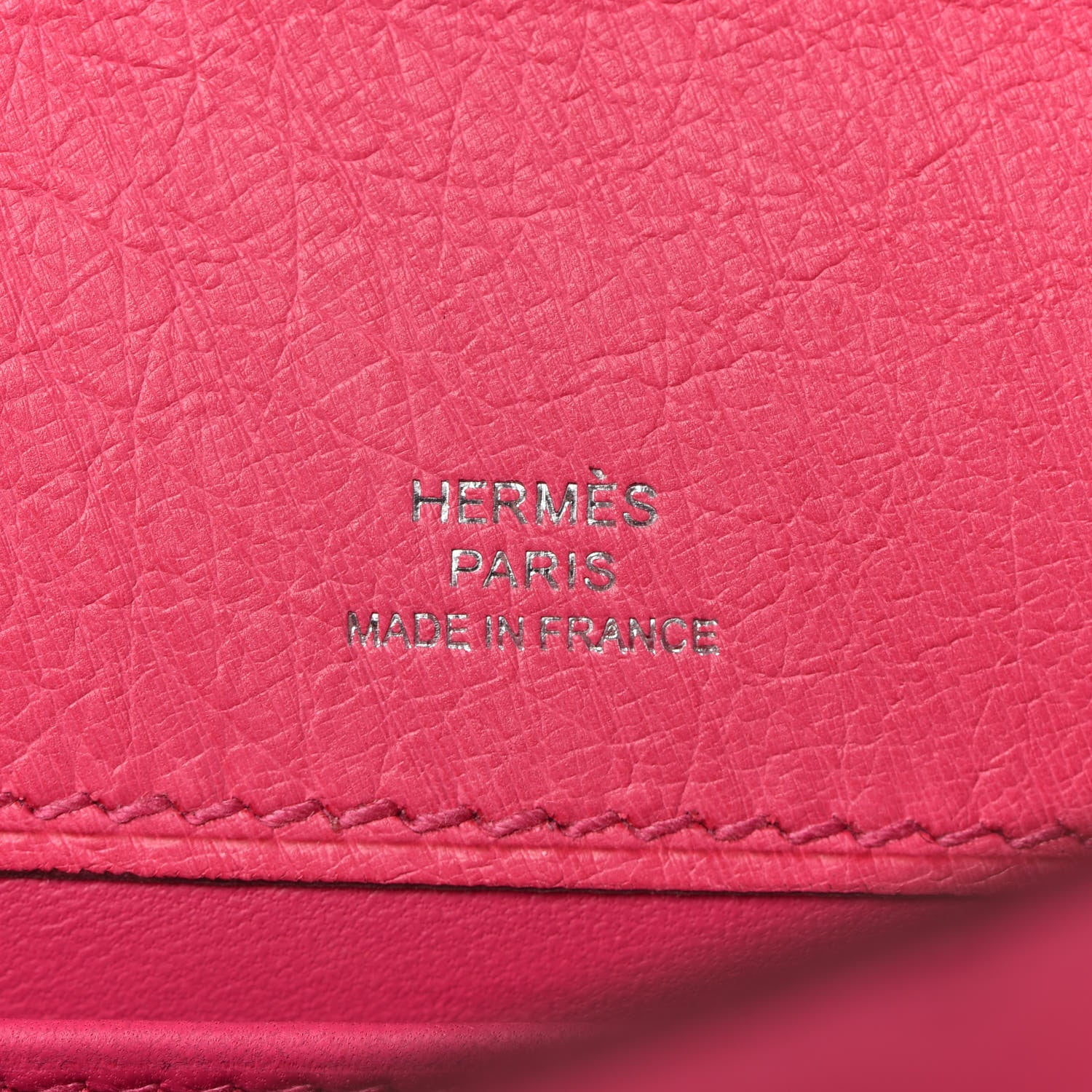 Hermes Ostrich Kelly Pochette Clutch Rose Tyrien 8 of 29