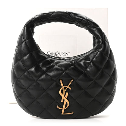 Saint Laurent Lambskin Quilted Icarino Bag Black 10 of 10