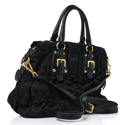 Prada Tessuto Nylon Gaufre Tote Black 3 of 12