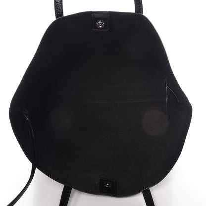 Saint Laurent Patent Calfskin Large Shopping Tote Black 6 of 12