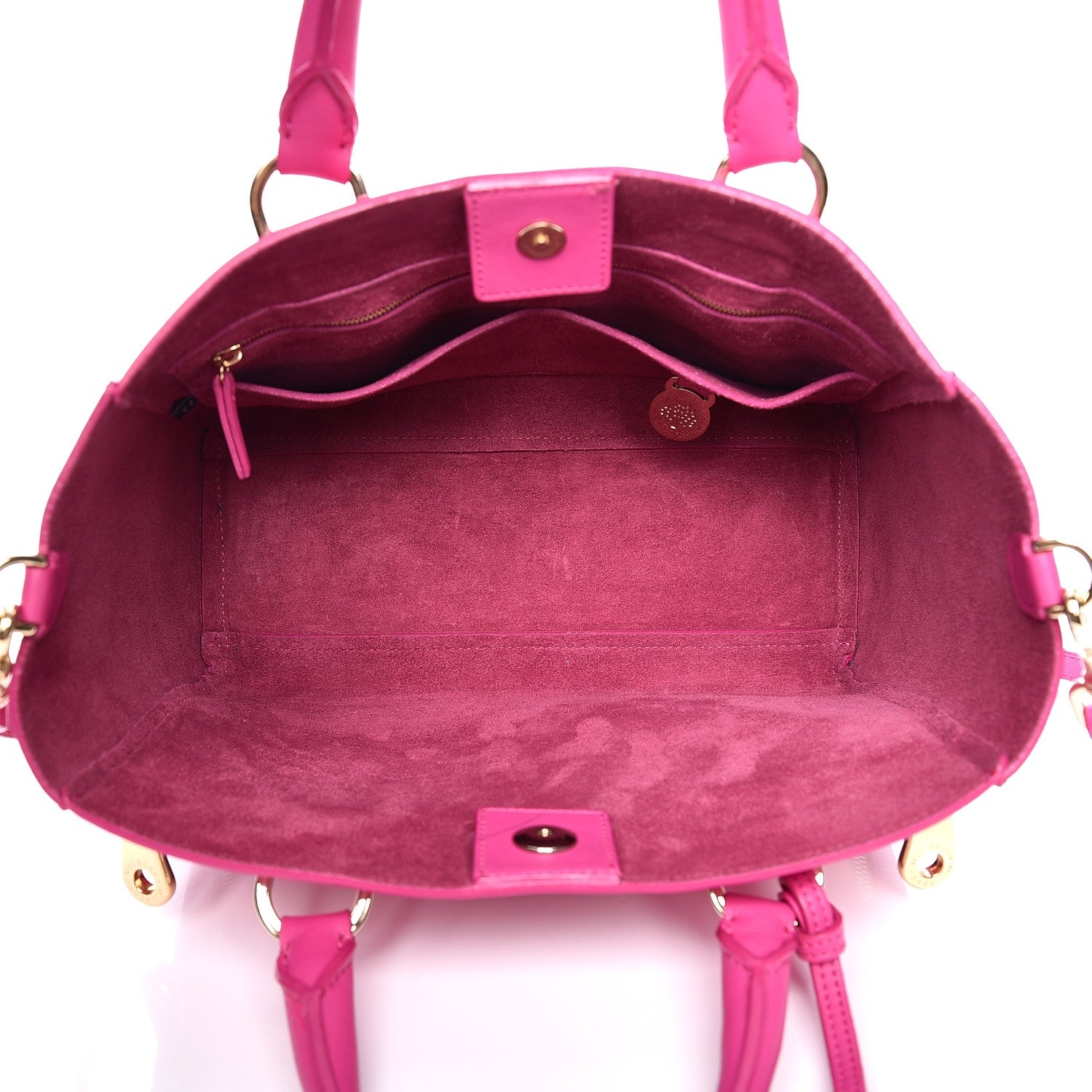 Mulberry Silky Calf Small Willow Tote Fuchsia 6 of 13