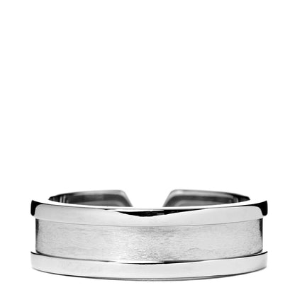 Cartier 18K White Gold Diamond 6.5mm Logo De Ring 59 8.75 2 of 4