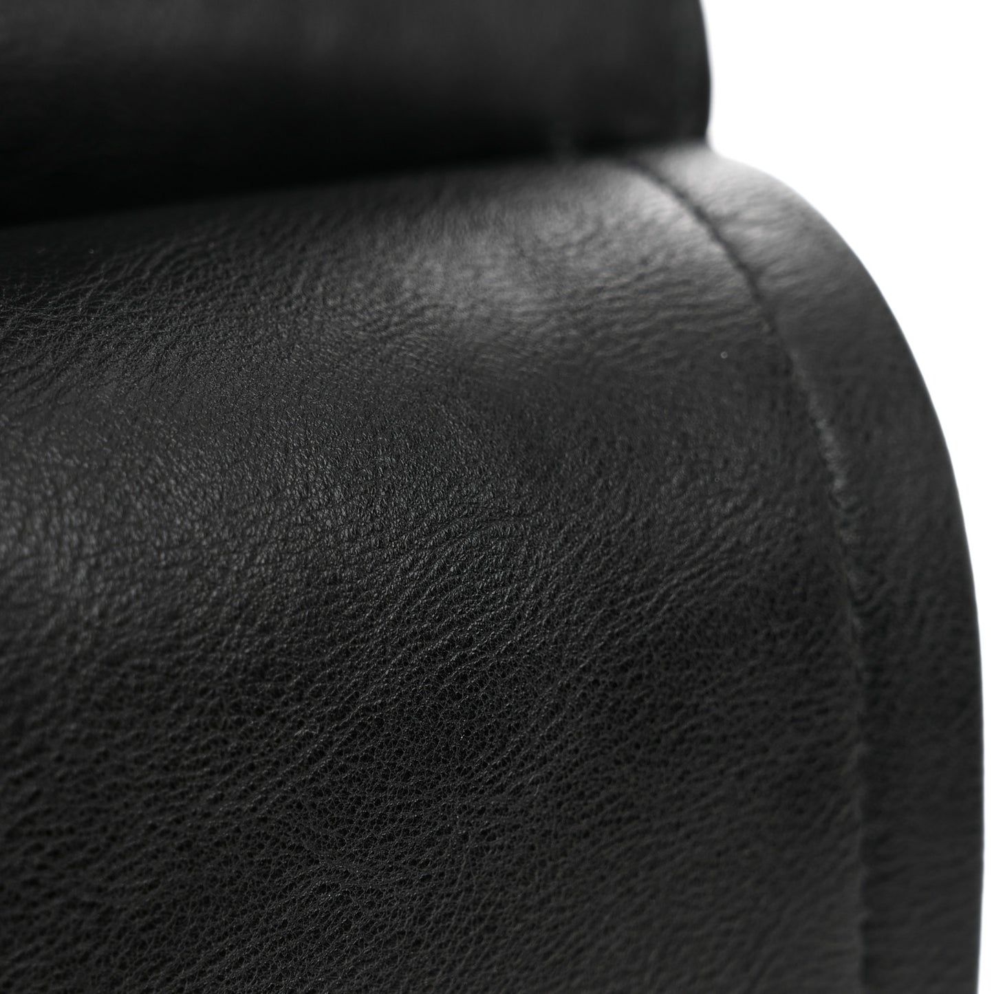 Crumpled Calfskin Quilted Jumbo Double Flap So Black