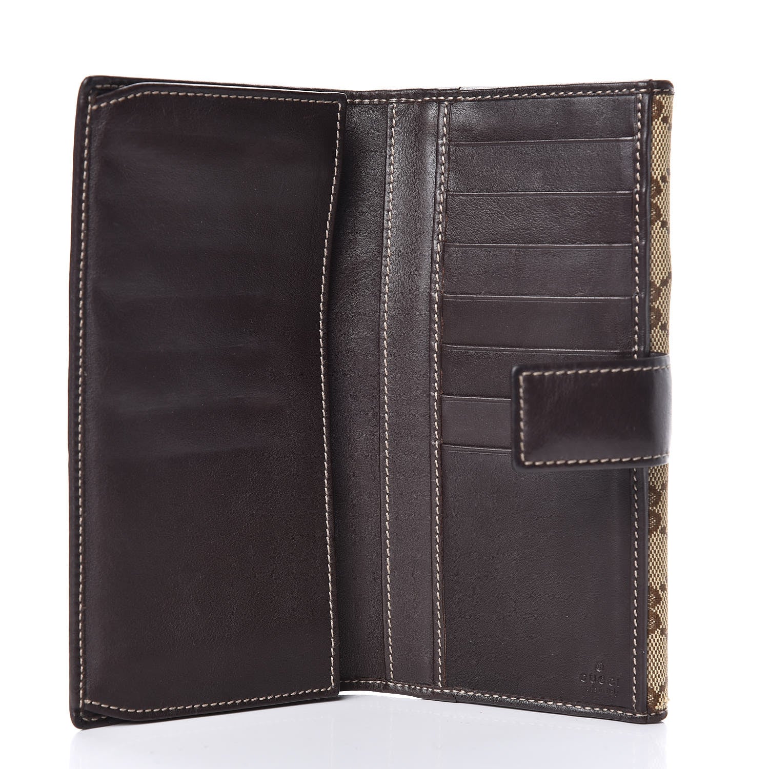 Gucci Monogram Indy Continental Wallet Dark Brown 5 of 11