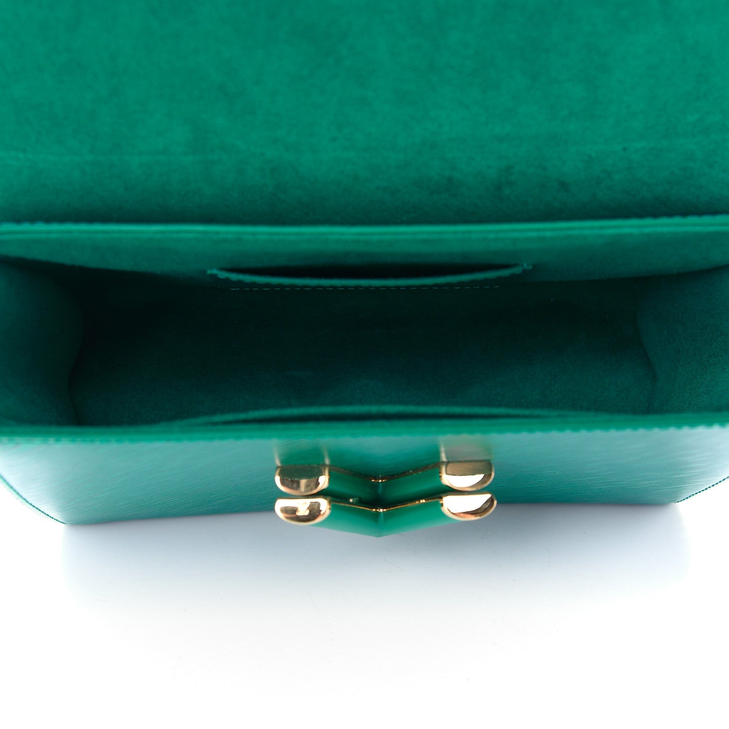 Louis Vuitton Epi Twist Shoulder Bag MM Emeraude 4 of 7