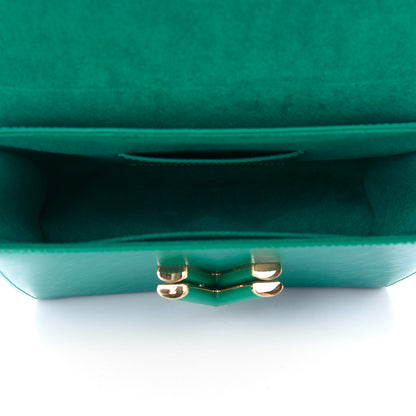 Louis Vuitton Epi Twist Shoulder Bag MM Emeraude 4 of 7