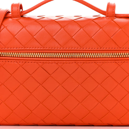Bottega Veneta Calfskin Intrecciato Bang Bang Vanity Case Orange 7 of 9
