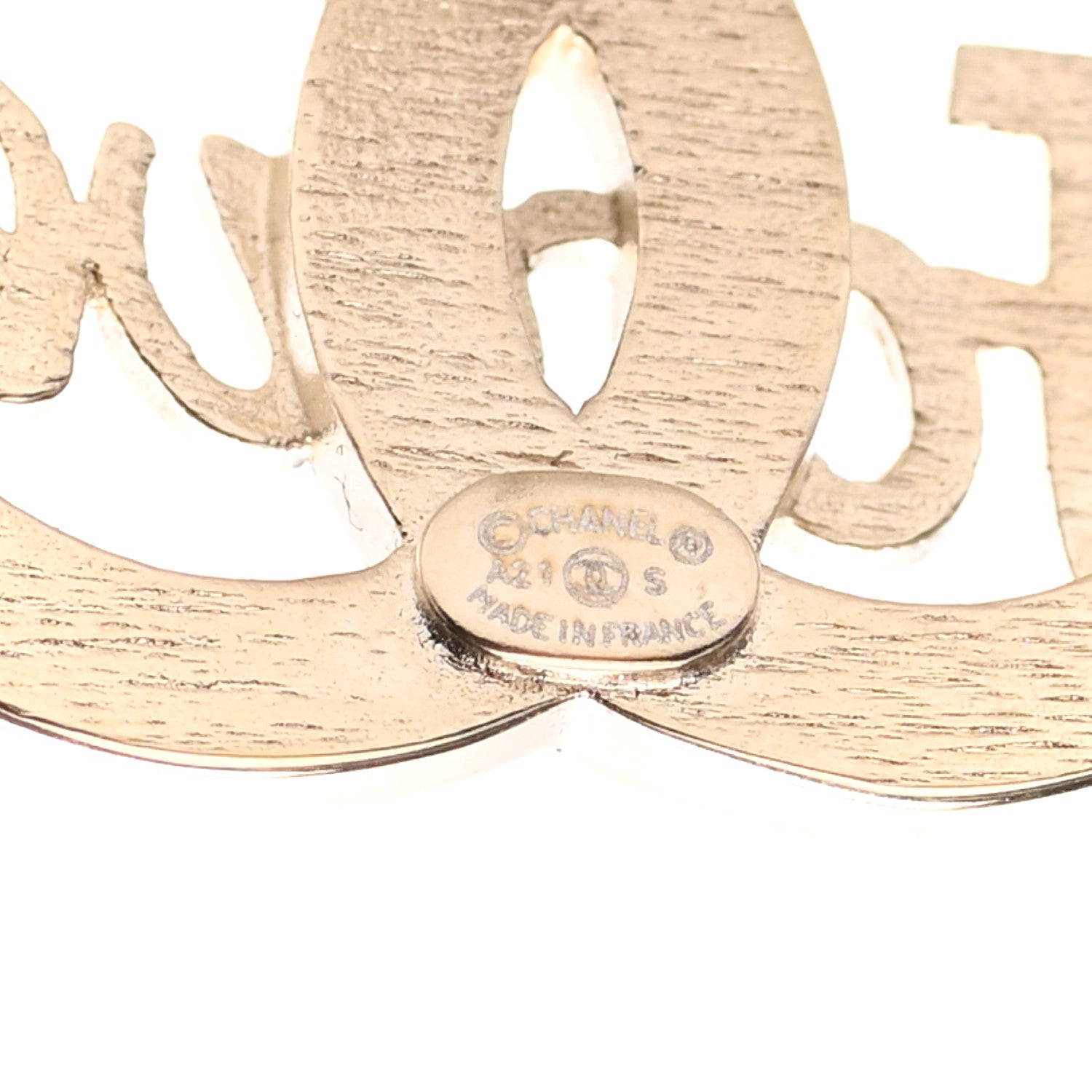 Chanel Crystal CC Forever Earrings Gold 4 of 4