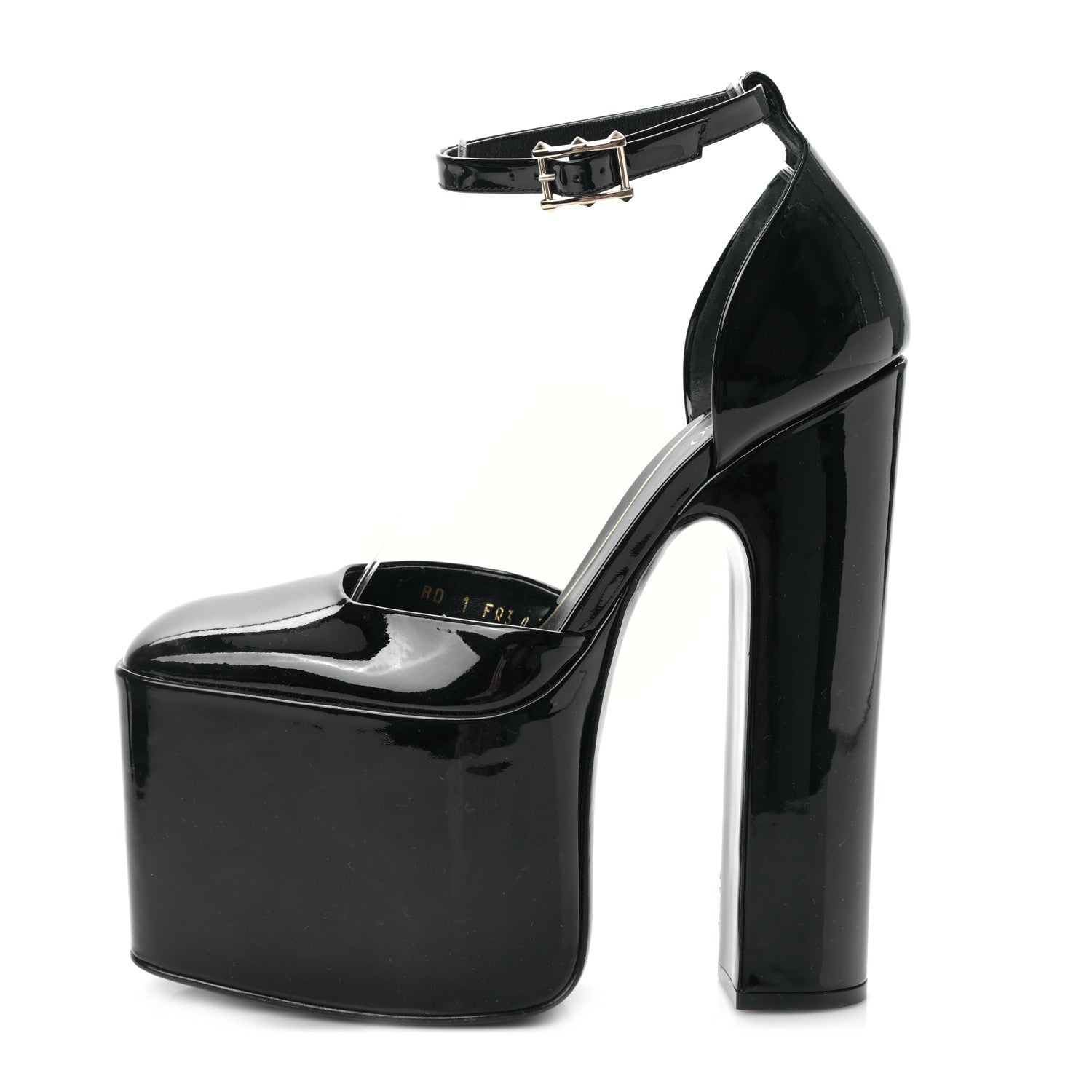 Valentino Garavani Patent DiscoBox 80/180mm Platform Pumps 37 Black 1 of 8