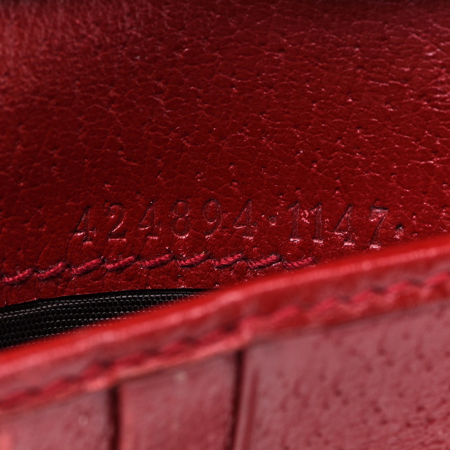 GG Supreme Monogram Tian French Flap Wallet Beige Multicolor Red