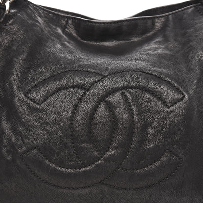 Chanel Glazed Calfskin East West Modern Chain Tote Black 12 of 14
