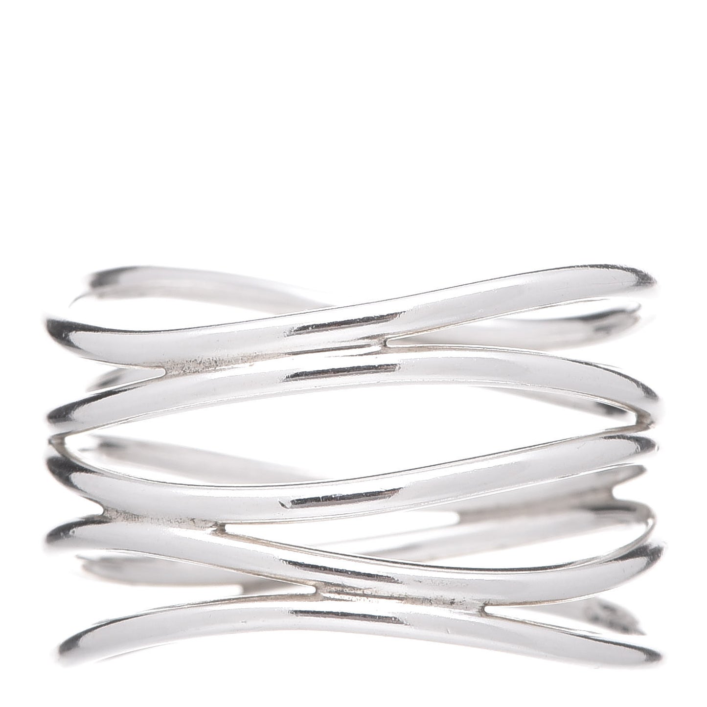 Sterling Silver Elsa Peretti 5 Row Wave Ring 54 7