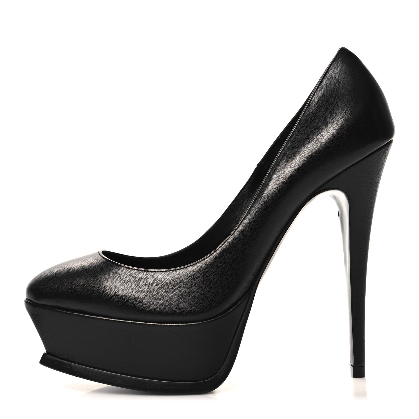 Calfskin Tripon Tribute 105 Pumps 37.5 Black