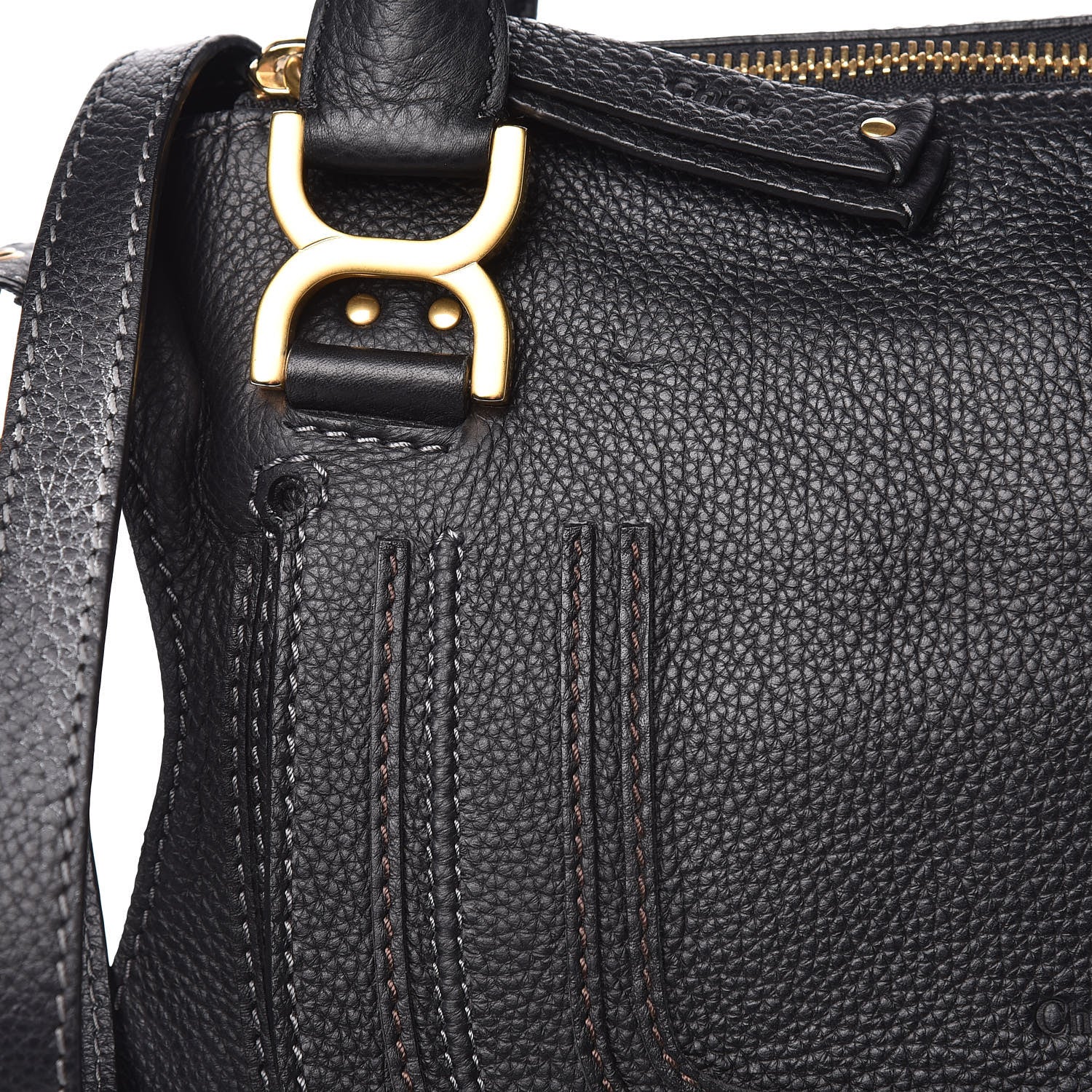 Chloe Calfskin Medium Marcie Satchel Black 12 of 12