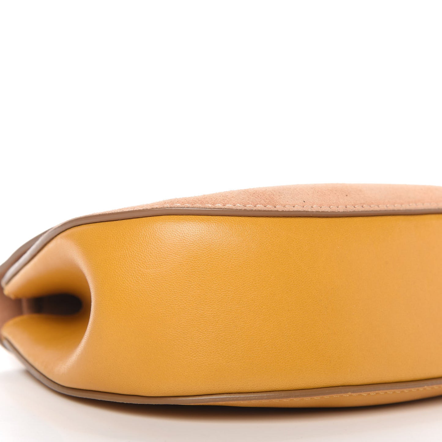 Suede Smooth Calfskin Mini Drew Shoulder Bag Wet Sunflower