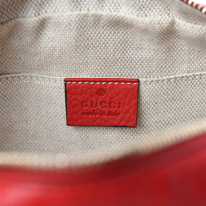 Gucci Pebbled Calfskin Small Soho Disco Bag Vibrant Red 9 of 11