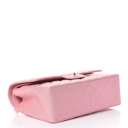 Chanel Iridescent Caviar Quilted Jumbo Double Flap Rose Pink 4 of 11