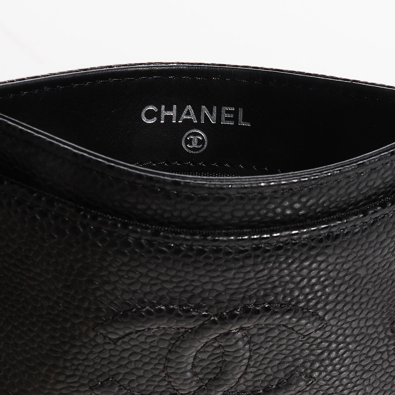 Chanel Caviar Timeless CC Card Holder Black 7 of 9