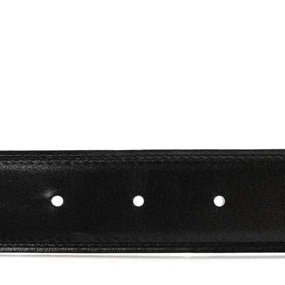 Hermes Box Togo 32mm Guilloche H Belt 80/32 Black Chocolate 4 of 8