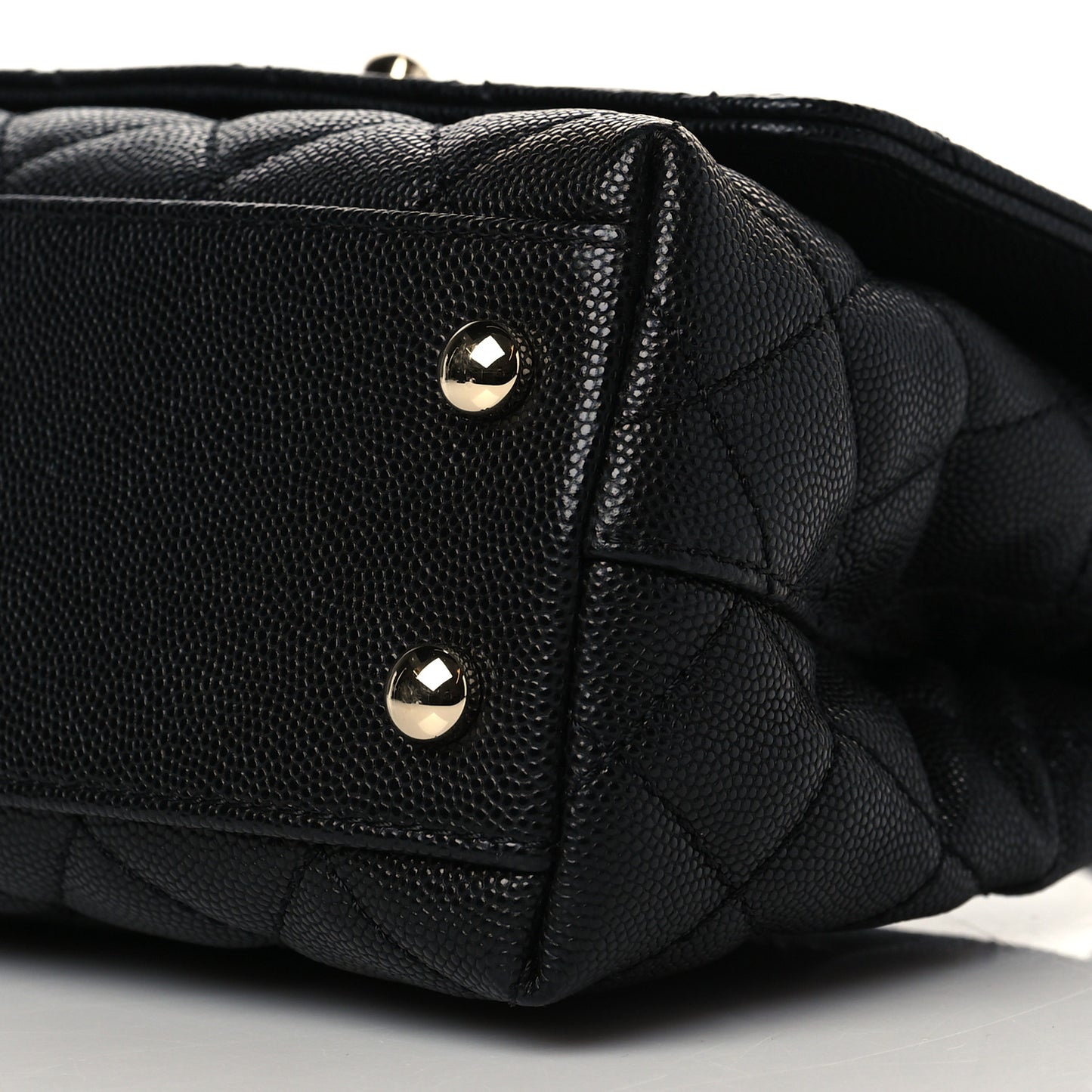 Caviar Quilted Extra Mini Coco Handle Flap Black
