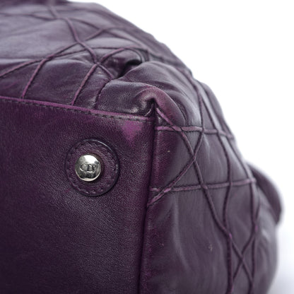 Christian Dior Lambskin Cannage Medium Le Trente Tote Purple 12 of 18